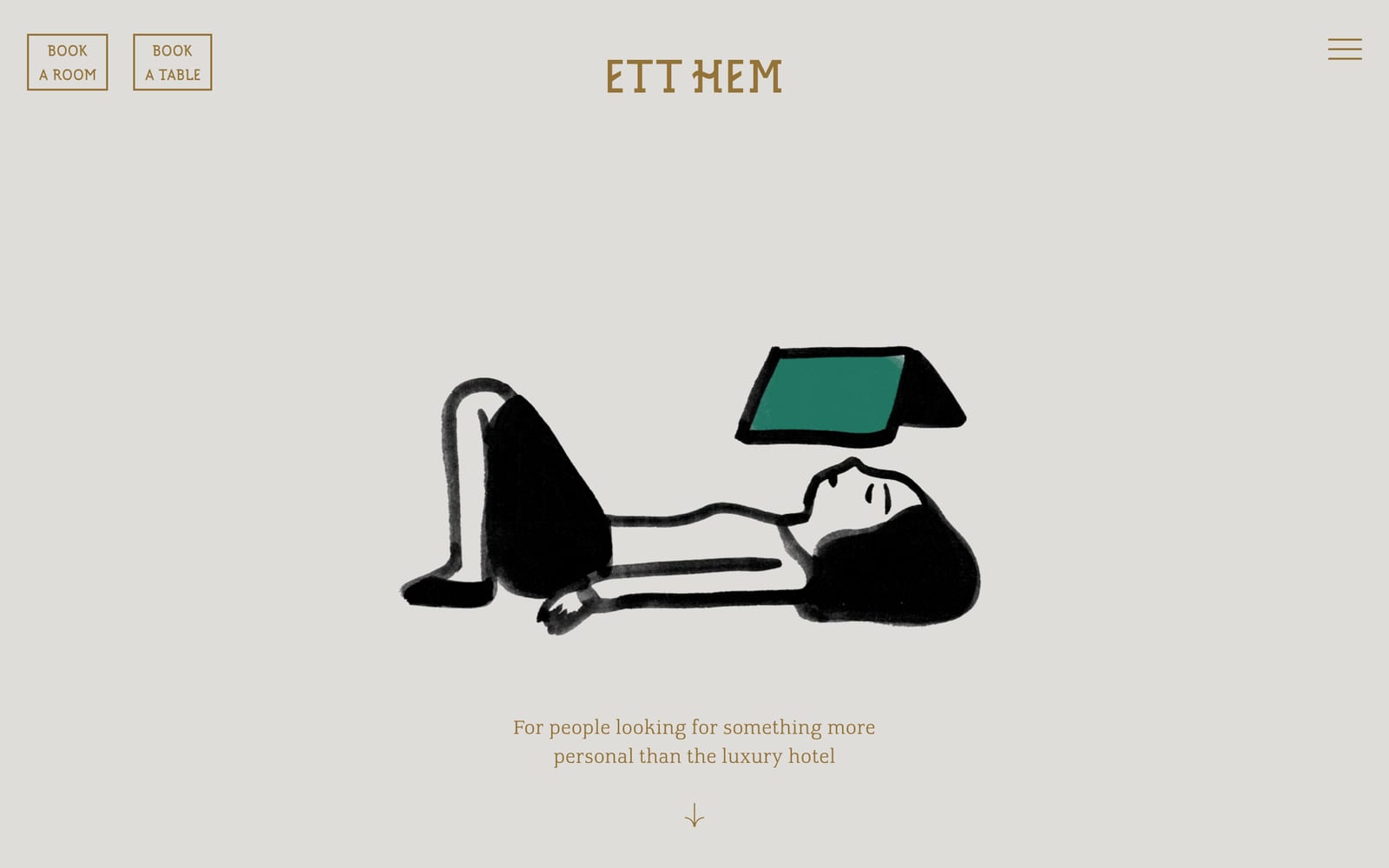 Screenshot of the Ett Hem website